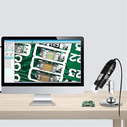 Digital Microscope, Digital Microscope Camera 3in1 C Type USB Portable Electron 500X/1000X/1600X,Pocket Portable(1600X) in Saudi Arabia