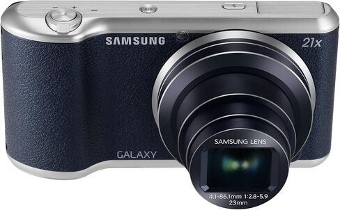 كاميرا Samsung Galaxy 2 مع نظام التشغيل Android Jelly Bean v4.3، وCMOS بدقة 16.3 ميجابكسل مع تكبير بصري 21x وشاشة LCD تعمل باللمس مقاس 4.8 بوصة (WiFi وNFC - أسود) (متجددة) in Saudi Arabia