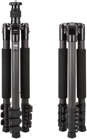 Sirui ET-1204 حامل ثلاثي للسفر من ألياف الكربون مكون من 4 أقسام، حامل ثلاثي بقفل قابل للطي مع عمود مركزي، أقصى ارتفاع 55.1 بوصة، أقصى حمل 17.6 رطل in Kuwait