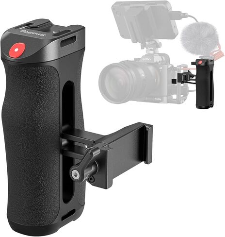 SMALLRIG Side Handle for Arca-Swiss with Recording Trigger, 3 Control Cable, Fit for Sony A7 III/ FX3/ A6600, for Canon R5II/ R5C, for FUJIFILM X-H2S/ X-T5, for Panasonic S5 II/ GH5-5694 in Saudi Arabia