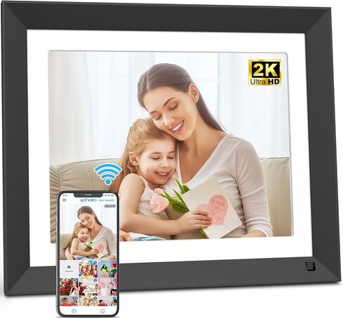 إطار صور رقمي مقاس 11 بوصة لعرض شرائح WiFi - إطار صورة رقمي - 2K IPS 2176 * 1600 إطار صورة بشاشة تعمل باللمس مع تخزين 32 جيجابايت، مستشعر حركة، مشاركة الصور ومقاطع الفيديو عبر البريد الإلكتروني للتطبيق، هدايا للأم والأب in Kuwait