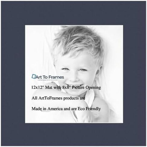 16x20 Midnight Blue/Blue Jay Custom Mat for Picture Frame with 12x16 Opening Size (Mat Only, Frame NOT Included) - 1 Pack in Saudi Arabia