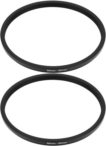 SING F LTD 2Pcs 86mm - 82mm Stepping Ring Camera Inverter Ring for SLR Camera Black in Saudi Arabia