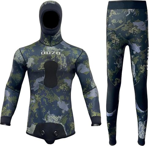C-stream Men Spearfishing Wetsuit Neoprene 3mm 1.5mm التمويه بدلة الغوص 2pcs مجموعة لتحرير ، الغوص ، الغوص الغوص in Saudi Arabia