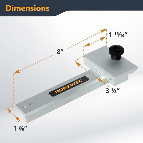 POWERTEC Track Saw Guide Rail Square, 90° Right Angle Guide Rail Protractor, Adjustable Square Guide Compatible with Festool,Makita,Milwaukee, Ridgid,Kreg (71962) in Saudi Arabia