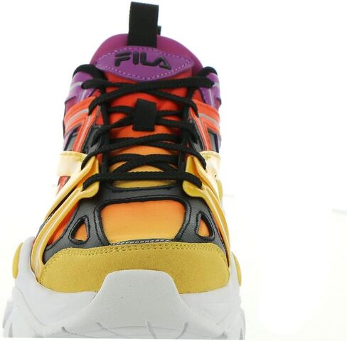 Fila Womens Electrove 2 Sneaker, Adult, Black/Electric Purple/Mandarin Red, 9 M US in Saudi Arabia