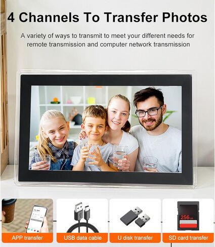 15.6 Inch Large Digital Photo Frame, WiFi Digital Photo Frame with 32GB Storage, Large Electronic Photo Frames, FHD 1080P Touch Screen, Gifts for Parents and Grandparents (US Plug) in Saudi Arabia