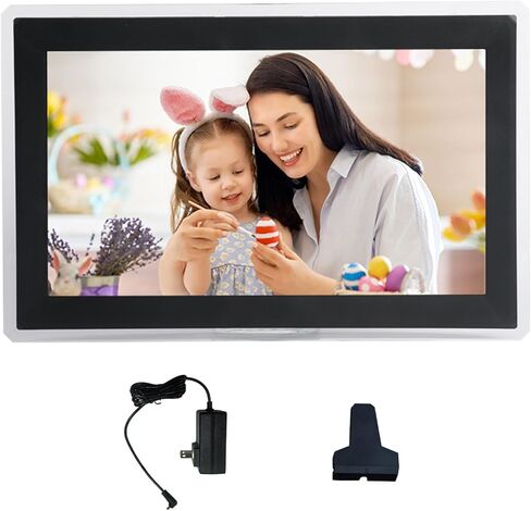 15.6 Inch Large Digital Photo Frame, WiFi Digital Photo Frame with 32GB Storage, Large Electronic Photo Frames, FHD 1080P Touch Screen, Gifts for Parents and Grandparents (US Plug) in Saudi Arabia