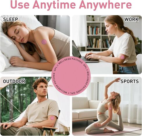 60 Count GLP-1 بقع للنساء والرجال GLP1 بقع A4 in Kuwait