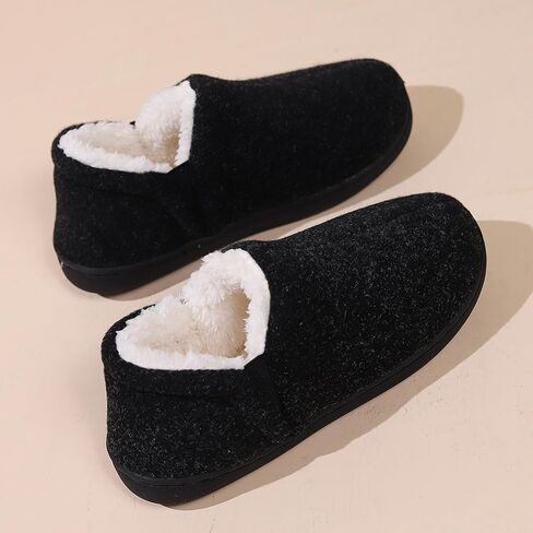 Women's Memory Foam House Slippers Ladies Warm Closed Back House Shoes with Non-Slip Outdoor Rubber Sole in Saudi Arabia