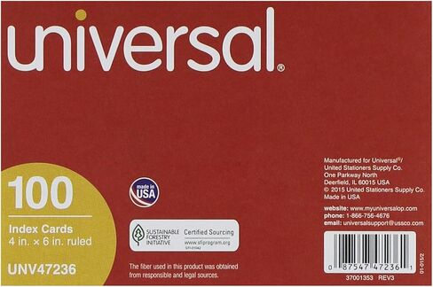 Index Cards 4 x 6 Blue/Salmon/Green/Cherry/Canary 100/Pack in Saudi Arabia
