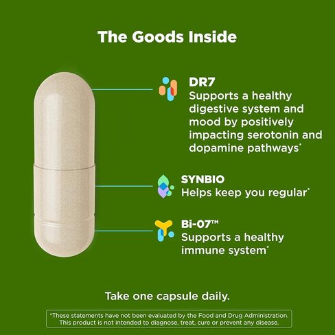 Olly Big 10 probiotic ، يدعم ميكروبيوم الأمعاء الصحية ،* 10 مليارات وحدات تصنيف ، و 30 يوم إمداد - 30 عدد in Saudi Arabia
