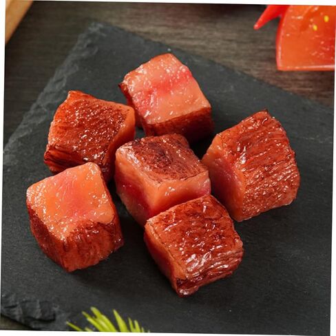 GALPADA 6 قطع من مكعبات اللحم البقري نموذج واقعي لدعائم الطعام نموذج اللحوم المزيفة لتزيين المطاعم in Kuwait