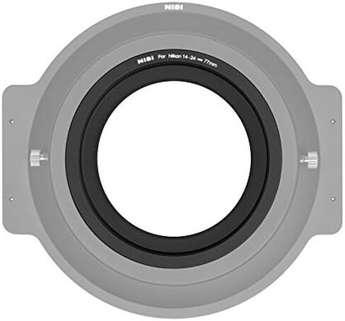 NiSi 77mm Adapter for Nikon 14-24mm Lens Filter Holder, Black (NIP-AD-N1424-77) in Saudi Arabia