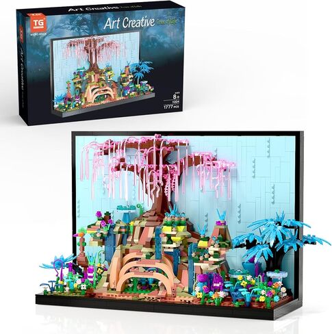 مجموعة Micro Brick Magic Castle مجموعة: 3D Wall Art | 2 في 1 نموذج ديكور المنزل | Creative Castle & Painting Display | لعبة DIY Gift Idea Building Toy للمراهقين الذين تتراوح أعمارهم بين 8 سنوات in Kuwait