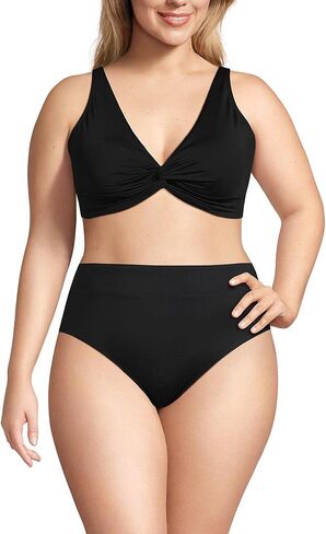 LAND 'END' Women's Women's Chlorine Resistant Front Pront Bikini Swimsuit Top in Saudi Arabia