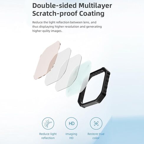 مرشح عدسة الكاميرا CPL القابل للتدوير للتصوير الديناميكي للأسطح المضادة للزيت يعزز وضوح التصوير مرشح CPL in Kuwait