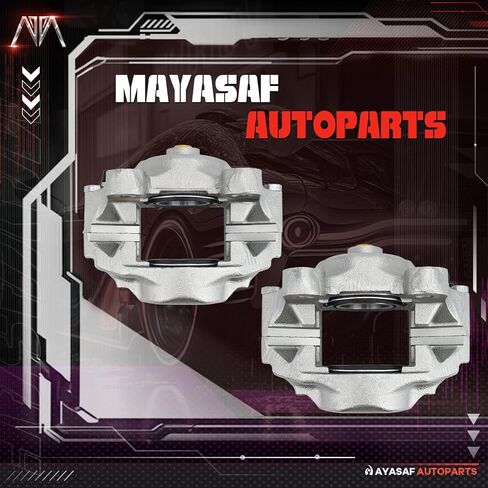 MAYASAF 19254 + 19255 فرجار قرص الفرامل الأمامي يسار + يمين مع وسادات مناسبة لـ 1974 Datsun 260Z، 1970-1973 Datsun 240Z، 1975-1978 Datsun 280Z in Saudi Arabia