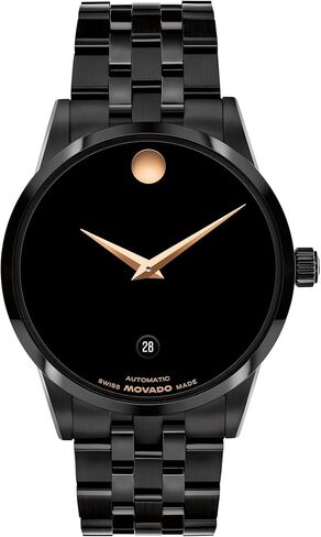 Movado Museum Classic Men's Automatic Watch, Stainless Steel Bracelet, Self-Winding Luxury Timepiece - Gift for Him - 40mm in Saudi Arabia