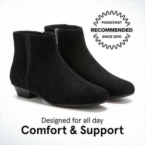 ABEO Via Boot Metatarsal Black Suede, 10 Medium in Saudi Arabia