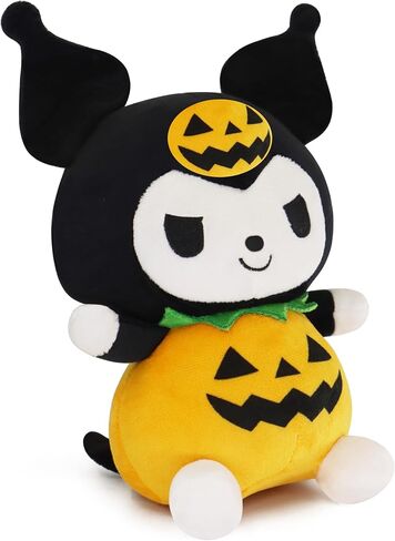 7-Inch Halloween Pumpkin Cat Plush, Soft and Cute Kitty Stuffed Animal, Adorable Halloween Decoration and Gift (Purple) in Kuwait