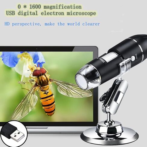 Kisangel مجهر إلكتروني عالي الطاقة USB مكبر محمول لإصلاح الهاتف والتجارب العلمية أداة التكبير المحلية للبالغين in Saudi Arabia