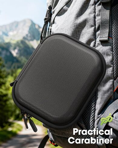 حقيبة حمل ProCase لحزمة Insta360 GO Ultra القياسية، حقيبة سفر واقية صلبة محمولة مع حزام معصم لملحقات كاميرا GO Ultra Action - أسود in Kuwait