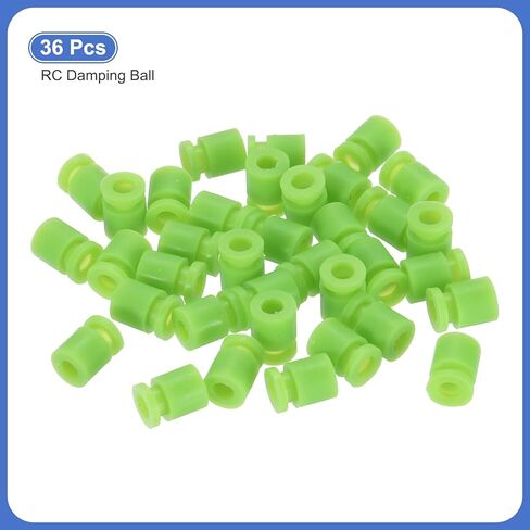 كرات مطاطية مضادة للاهتزاز من MECCANIXITY RC لجهاز التحكم في الطيران RC F4 F7 ملحقات الطائرة بدون طيار M3x8mm (أخضر فاتح)، عبوة من 36 قطعة in Saudi Arabia