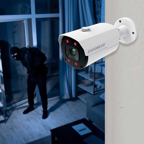 كاميرا Seco-Larm EV-N1506-NW4WQ Enforcer 5MP IP Bullet، عدسة بمحرك 2.8 إلى 12 ملم، أبيض in Saudi Arabia