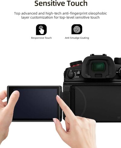 Screen Protector for Panasonic Lumix GH7 Mirrorless Camera, AR Ultra Clear Tempered Glass Screen Protector,Easy Installation,Anti-Scratch,HD Quality,(5 Pack) in Saudi Arabia