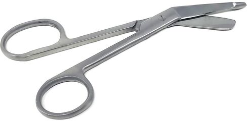 German Stainless Lister Bandage Scissors 7.25" All Black Fluoride Coated Color Stainless STEEL-A2ZSCILAB Branded-A+Quality Guaranteed in Saudi Arabia