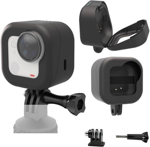 صندوق شحن مغناطيسي لجهاز Insta360 Go Ultra، بطارية مدمجة بقدرة 1000 مللي أمبير في الساعة لإطالة عمر البطارية، ودعم نقل البيانات، مع دعامة محول يمكن توصيلها بالحوامل الثلاثية وعصا السيلفي in Saudi Arabia