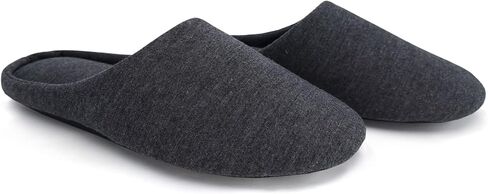 ofoot Women's Memory Foam Cotton House Slippers for Summer - Comfortable,Washable Indoor Bedroom Shoes with Non-Slip Rubber Outsoles (Charcoal Grey, US 11-12) in Saudi Arabia