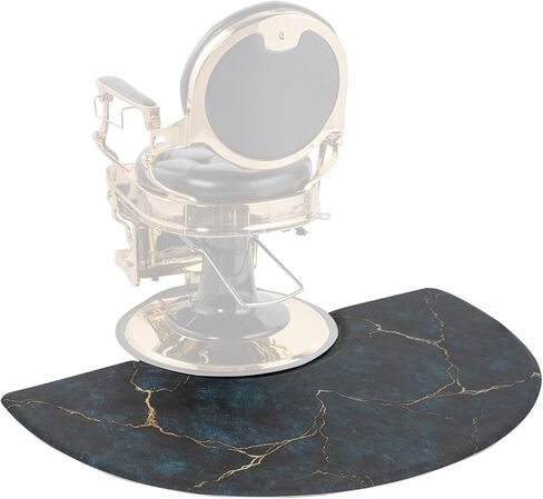 Winado 3ft x 4ft x 1/2in Square Base Thick Salon Anti Fatigue Mat for Hair Stylist, Comfort Barber Shop Beauty Floor Mats Under Styling Chair (Rectangle) in Kuwait