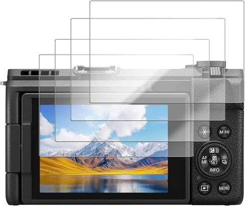 واقي شاشة مكون من 4 قطع لكاميرا Canon PowerShot V1-9H من الزجاج المقسى القوي لكاميرا Canon PowerShot V1 الرقمية، مضاد للخدش، خالٍ من الفقاعات، وضوح عالي الدقة in Kuwait