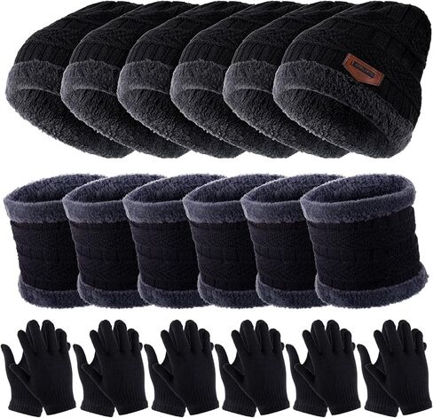 Liitrsh Kids Winter Hat Scarf Glove Earmuffs Set for 2-8 Years Toddle Boy Girl, Knitted Beanie Caps Gloves Mittens Earflaps in Saudi Arabia