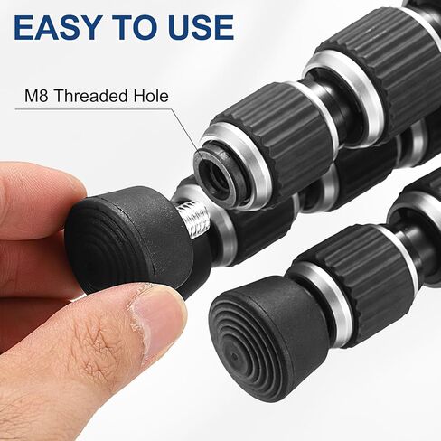 مسمار ثلاثي القوائم من PATIKIL M8، مسمار ثلاثي القوائم من الفولاذ المقاوم للصدأ للكاميرا (1.49 بوصة/38 مم) لقطع غيار ساق Monopod، فضي in Kuwait