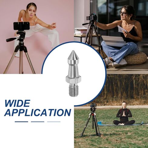 مسمار ثلاثي القوائم من PATIKIL M8، مسمار ثلاثي القوائم من الفولاذ المقاوم للصدأ للكاميرا (1.49 بوصة/38 مم) لقطع غيار ساق Monopod، فضي in Kuwait