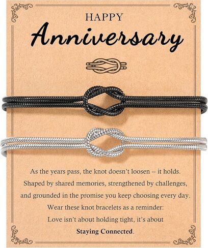 Tarsus مطابقة الأزواج أساور الحب عقدة العلاقة المجوهرات عيد ميلاد عيد ميلاد الأزواج الهدايا له صديقها صديقها in Kuwait