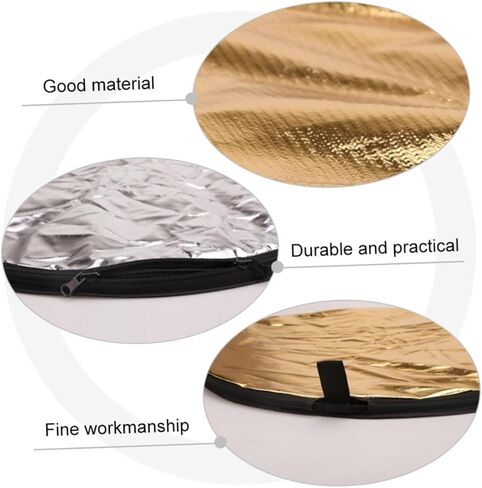 لوحة عاكسة للتصوير الفوتوغرافي قابلة للطي 5 في 1 مقاس 60 سم مع حقيبة حمل، عاكس ضوء محمول للصور الفوتوغرافية والمنتجات والمجوهرات والاستخدام الخارجي والاستوديو in Kuwait