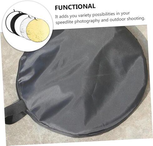 لوحة عاكسة للتصوير الفوتوغرافي قابلة للطي 5 في 1 مقاس 60 سم مع حقيبة حمل، عاكس ضوء محمول للصور الفوتوغرافية والمنتجات والمجوهرات والاستخدام الخارجي والاستوديو in Kuwait