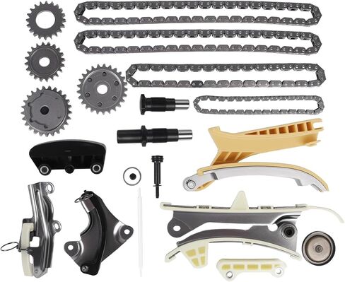 2.4 Timing Chain Kit W/Water Pump AW6038 FITS FOR 11-14 200 & 07-10 Sebring, FOR 08-14 Avenger & 07-12 Caliber & 09-17 Journey, FOR 07-17 Compass, 07-17 Patriot 2.4L L4 GAS DOHC #Replace TK167 TS1181 in Saudi Arabia