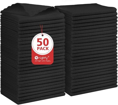 Orighty Microfiber Cleaning Cloths, Pack of 150, Highly Absorbent Cleaning Supplies, Lint Free Cloths for Multiple-use, Powerful Dust Removal Clean Rags for House, Kitchen, Car Care(12x12 inch) in Kuwait