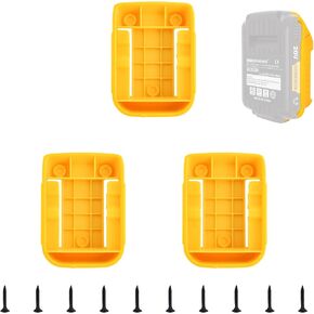 12 حزمة حامل بطارية لـ Dewalt 20V بطارية يتصاعد حامل قاعدة مناسب لـ DCB200 DCB201 DCB202 DCB203 DCB204 (ث/24 براغي، بدون بطارية) (12 حزمة) in Kuwait