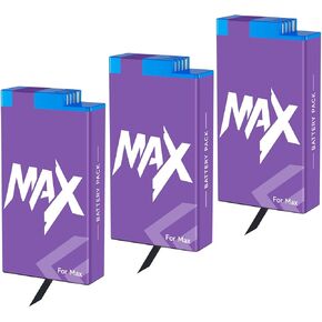 3 Pack 1860mAh Battery Replacement for Gopro Max 360 Gopro ACDBD-001 ACBAT-001 Sport Camera Accessories in Kuwait