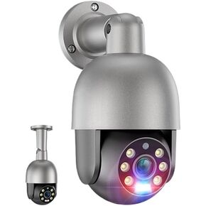 كاميرا 4K 8MP 5MP IP تنبيه بالضوء الأحمر والأزرق كشف الإنسان للرؤية الليلية POE كاميرا مراقبة فيديو للحماية الأمنية (كاميرا 8MP POE 64G) in Kuwait