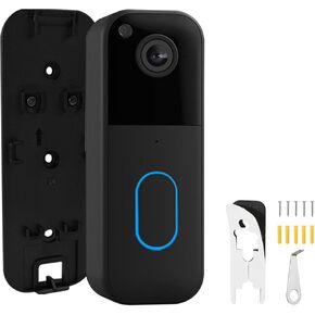 حامل جرس الباب الخلفي اللاصق البديل لجرس الباب متوافق مع جرس الباب بالفيديو Blink الجيل الثاني، لوحة تثبيت جرس الباب مع ملحقات بديلة للمفاتيح للمنزل والمكتب والمدرسة (أبيض) in Kuwait