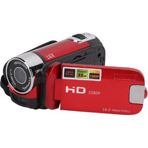 16X Zoom Digital Camcorders Video Camera Camcorder, 2.7 inch LCD Display, 270 Rotation with Built in Flash USB Interface (Red) in Kuwait
