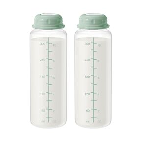 10oz Breastmilk Storage Bottle for Momcozy Milk Cooler 22oz, Breast Milk Cooler Bottles for Fridge, Wide Neck Pump Bottles Compatible with Spectra Motif Luna, Travel Breastfeeding,4PCS in Kuwait