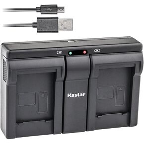 Kastar BLM5 USB شاحن مزدوج لأوليمبوس BLM-5، PS-BLM5 وأوليمبوس C-8080، C-7070، C-5060، E1، E3، E5، E300، E330، E500، E510، E520 كاميرا رقمية in Kuwait